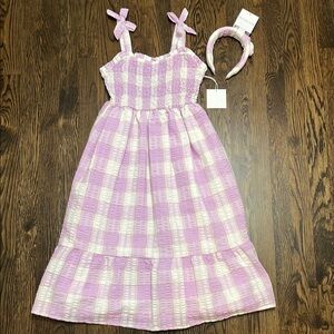 NWT btween Purple Dress with Headband 10